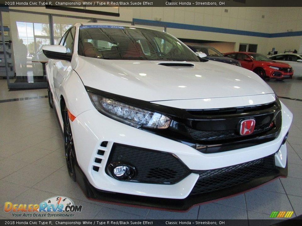 2018 Honda Civic Type R Championship White / Type R Red/Black Suede Effect Photo #6