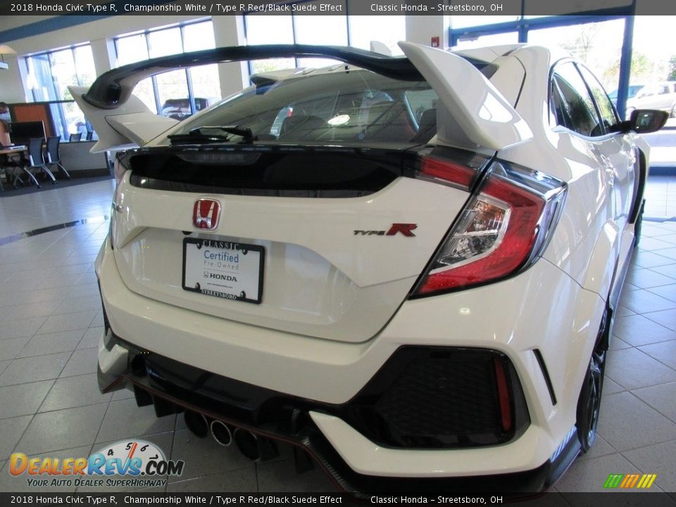 2018 Honda Civic Type R Championship White / Type R Red/Black Suede Effect Photo #10
