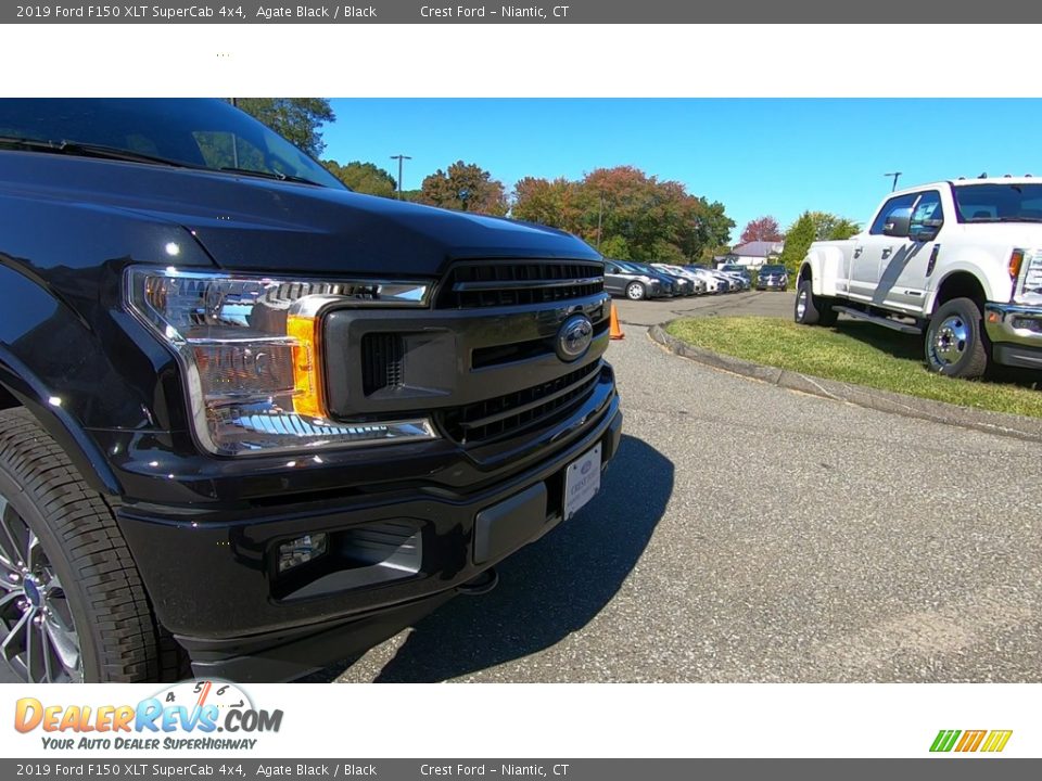 2019 Ford F150 XLT SuperCab 4x4 Agate Black / Black Photo #28