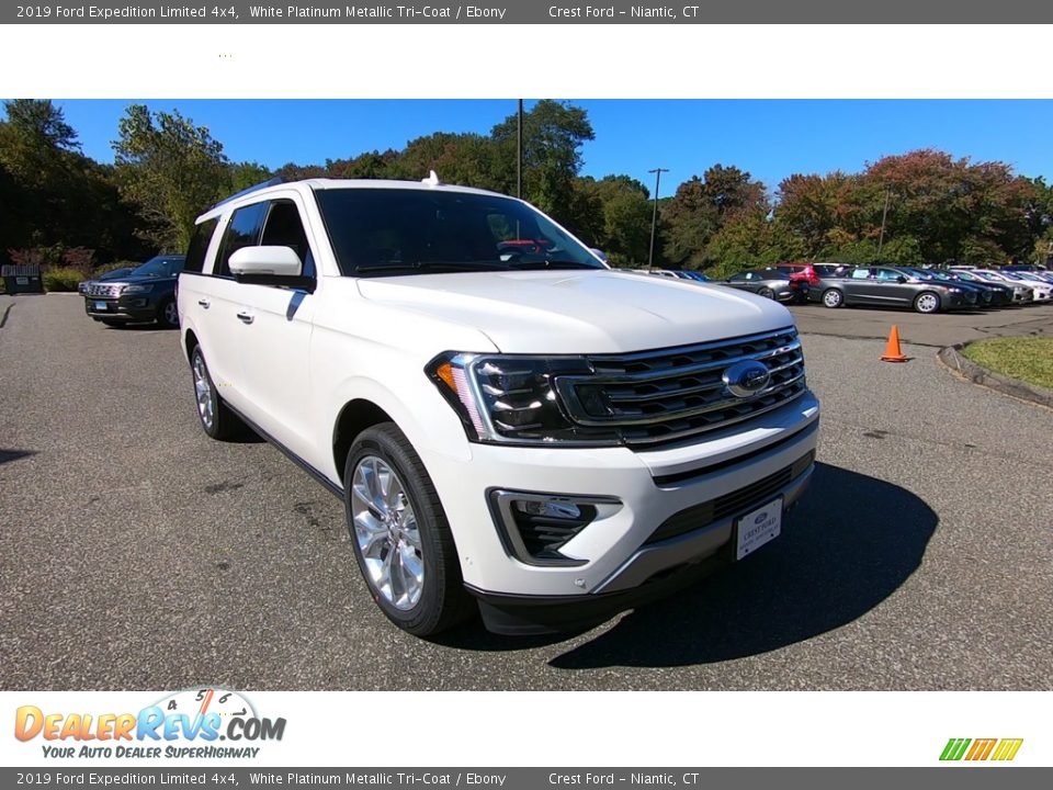 2019 Ford Expedition Limited 4x4 White Platinum Metallic Tri-Coat / Ebony Photo #1