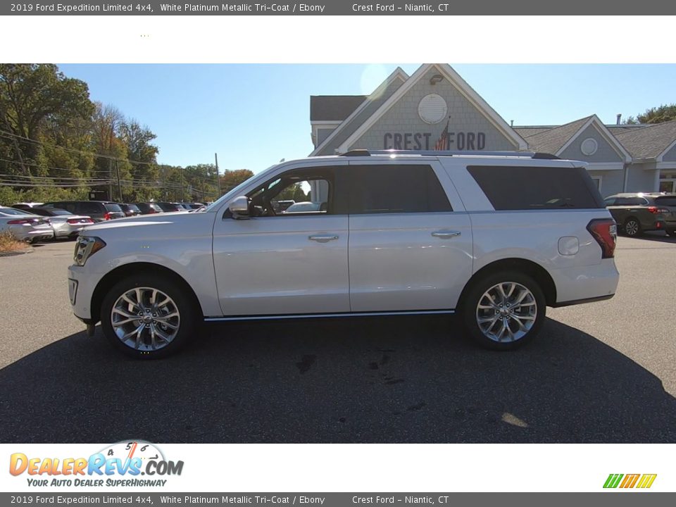 2019 Ford Expedition Limited 4x4 White Platinum Metallic Tri-Coat / Ebony Photo #4