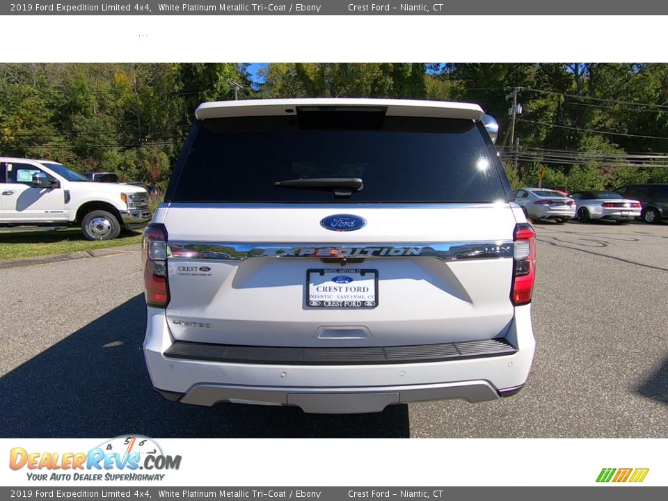 2019 Ford Expedition Limited 4x4 White Platinum Metallic Tri-Coat / Ebony Photo #6