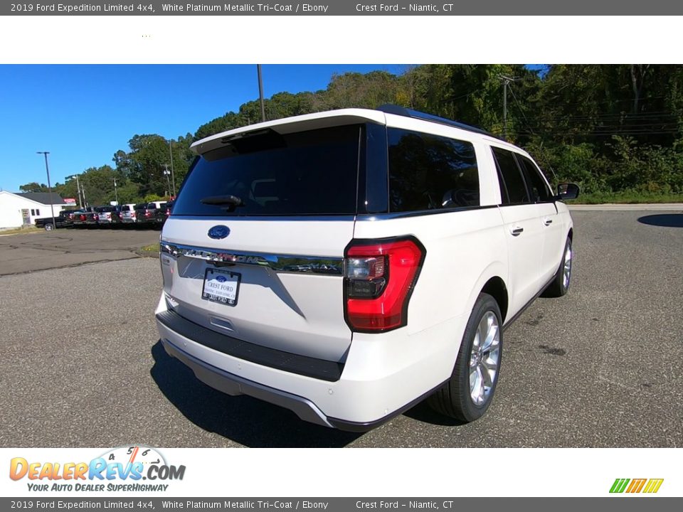 2019 Ford Expedition Limited 4x4 White Platinum Metallic Tri-Coat / Ebony Photo #7