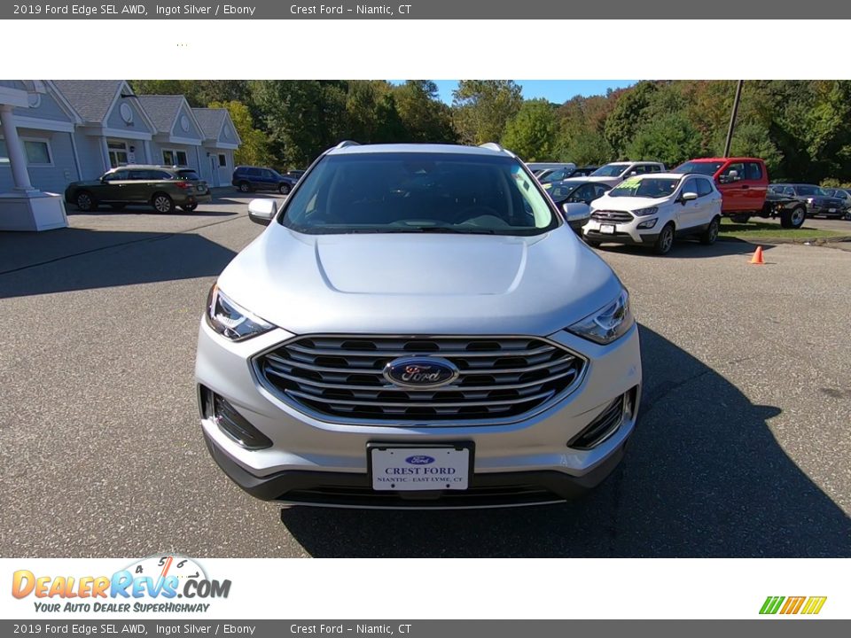 2019 Ford Edge SEL AWD Ingot Silver / Ebony Photo #2
