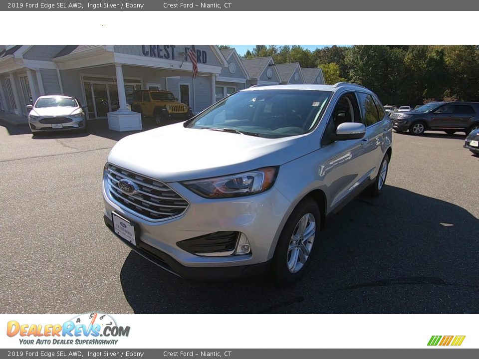 2019 Ford Edge SEL AWD Ingot Silver / Ebony Photo #3