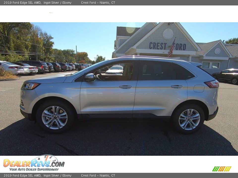 2019 Ford Edge SEL AWD Ingot Silver / Ebony Photo #4