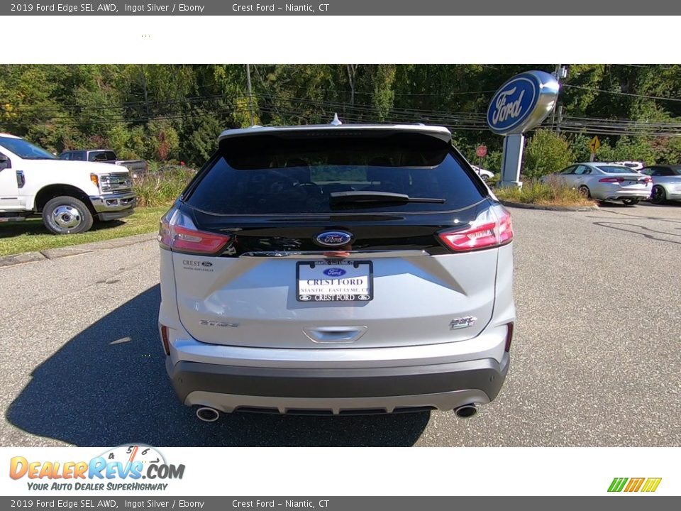 2019 Ford Edge SEL AWD Ingot Silver / Ebony Photo #6
