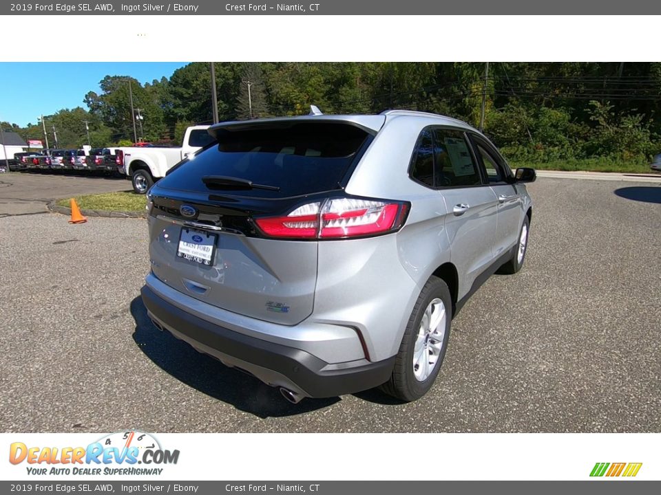 2019 Ford Edge SEL AWD Ingot Silver / Ebony Photo #7