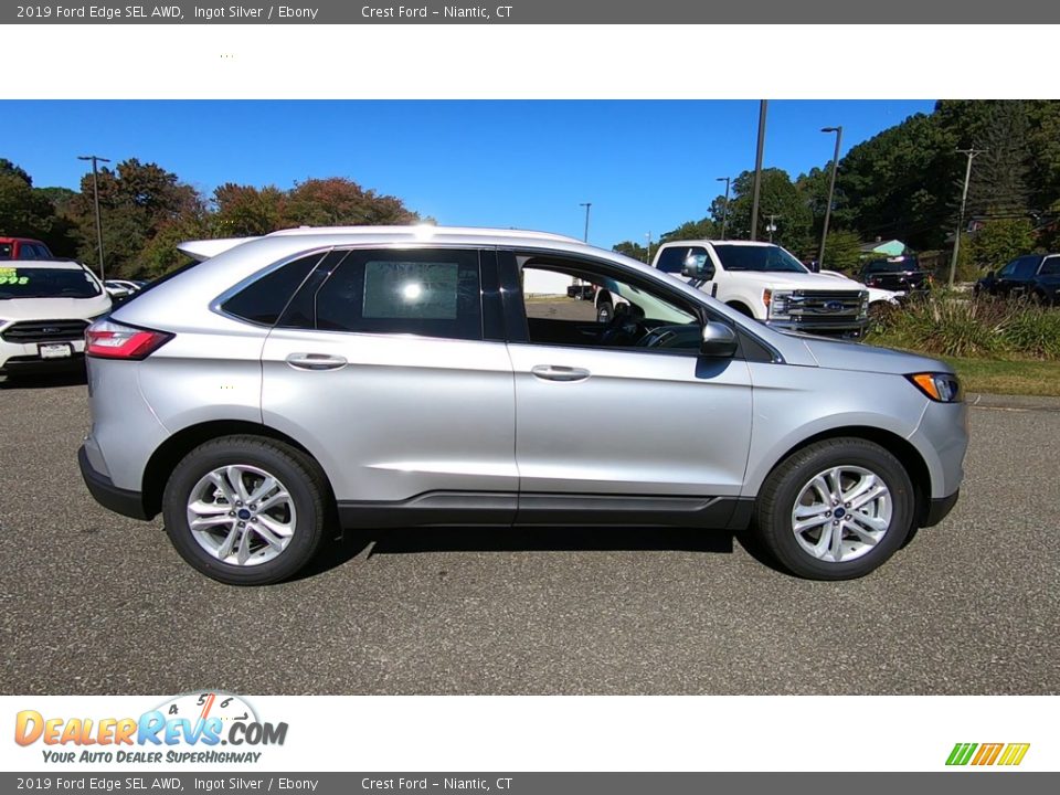 2019 Ford Edge SEL AWD Ingot Silver / Ebony Photo #8