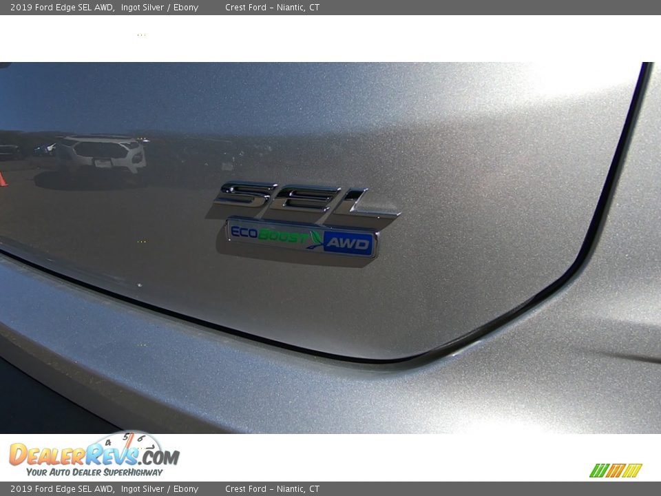 2019 Ford Edge SEL AWD Ingot Silver / Ebony Photo #9