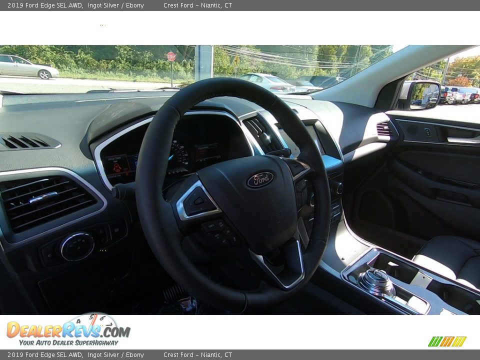 2019 Ford Edge SEL AWD Ingot Silver / Ebony Photo #11