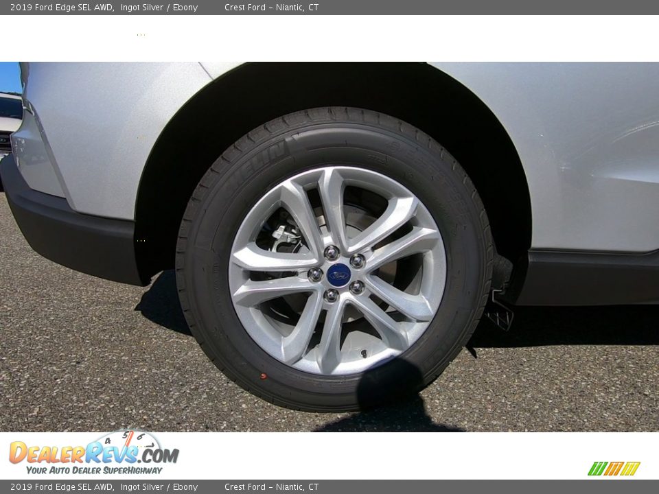 2019 Ford Edge SEL AWD Ingot Silver / Ebony Photo #22