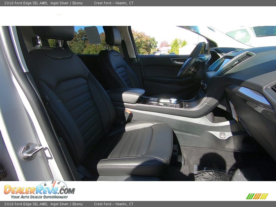 2019 Ford Edge SEL AWD Ingot Silver / Ebony Photo #24