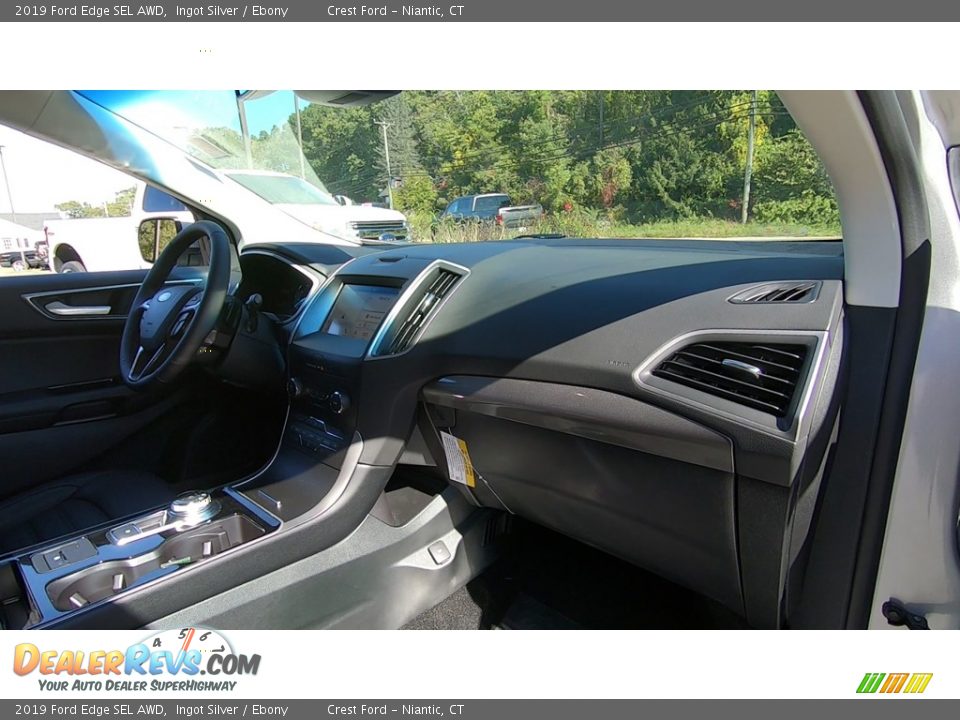2019 Ford Edge SEL AWD Ingot Silver / Ebony Photo #25