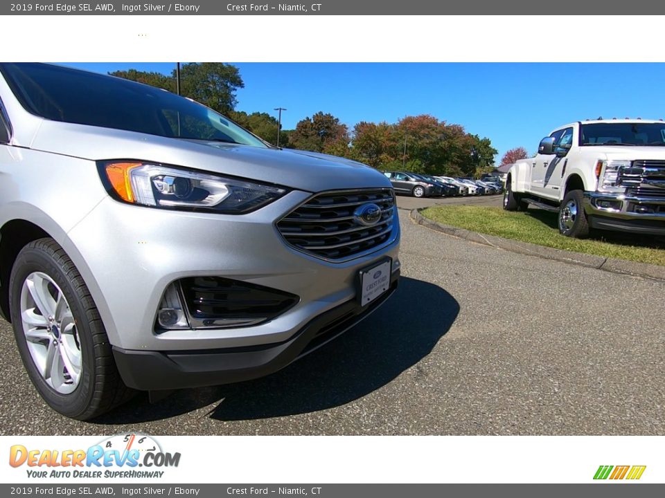 2019 Ford Edge SEL AWD Ingot Silver / Ebony Photo #27