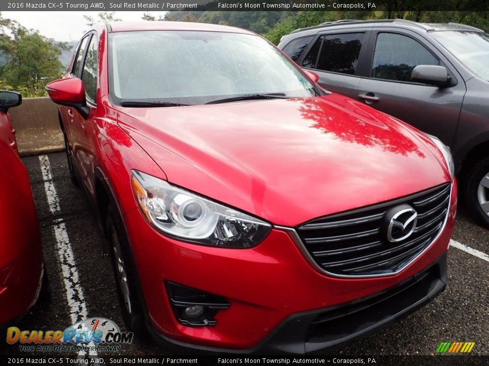 2016 Mazda CX-5 Touring AWD Soul Red Metallic / Parchment Photo #4