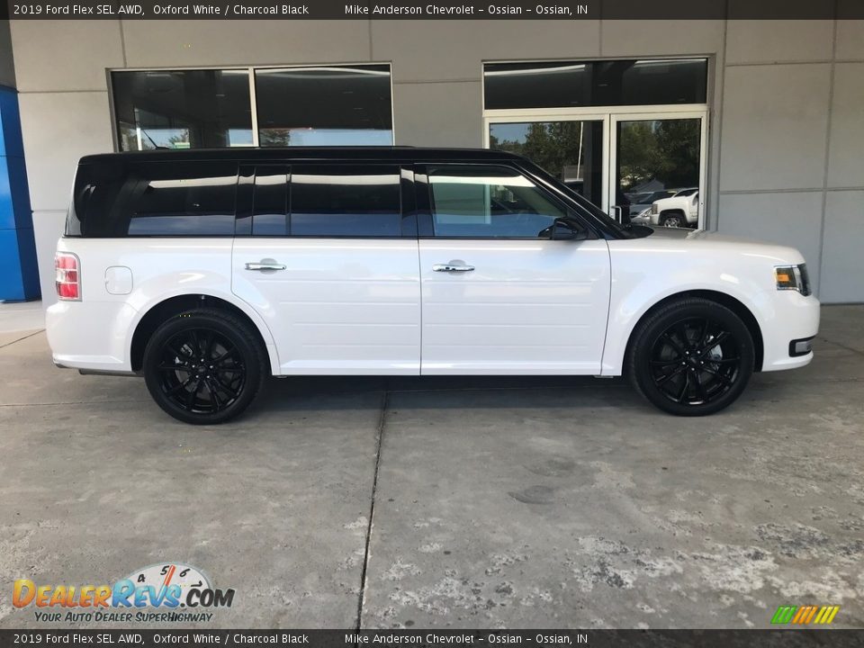 2019 Ford Flex SEL AWD Oxford White / Charcoal Black Photo #2