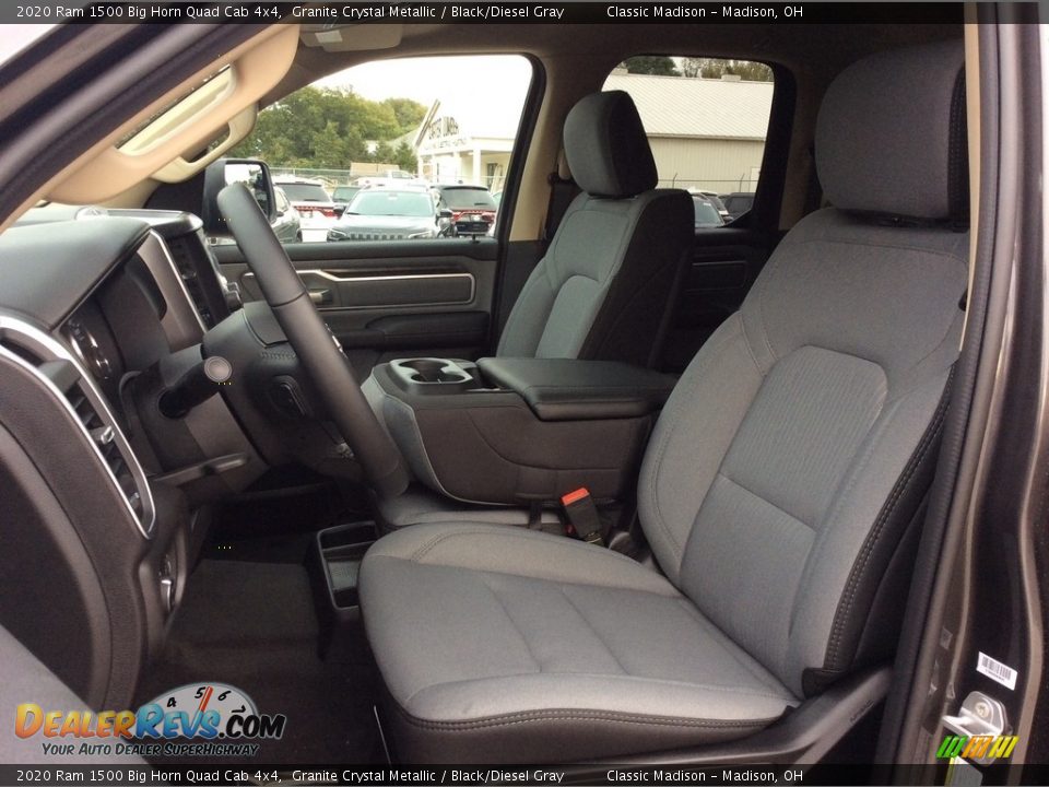 2020 Ram 1500 Big Horn Quad Cab 4x4 Granite Crystal Metallic / Black/Diesel Gray Photo #2