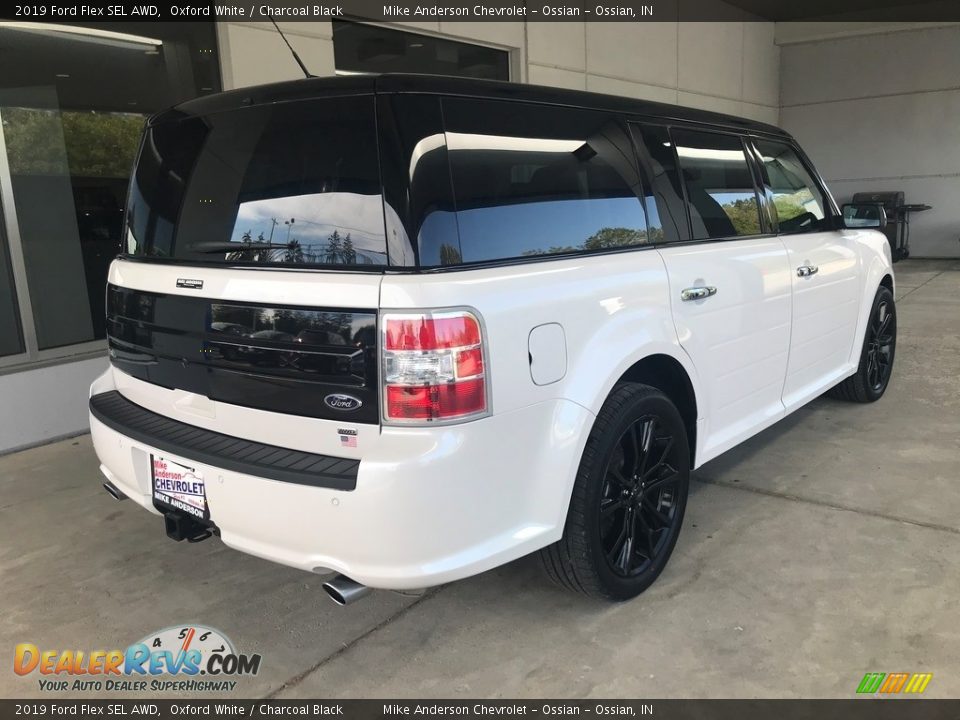 2019 Ford Flex SEL AWD Oxford White / Charcoal Black Photo #3