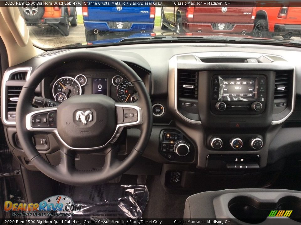 2020 Ram 1500 Big Horn Quad Cab 4x4 Granite Crystal Metallic / Black/Diesel Gray Photo #3