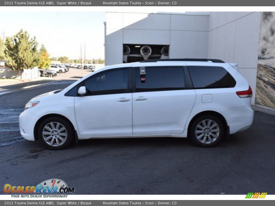 2013 Toyota Sienna XLE AWD Super White / Bisque Photo #3