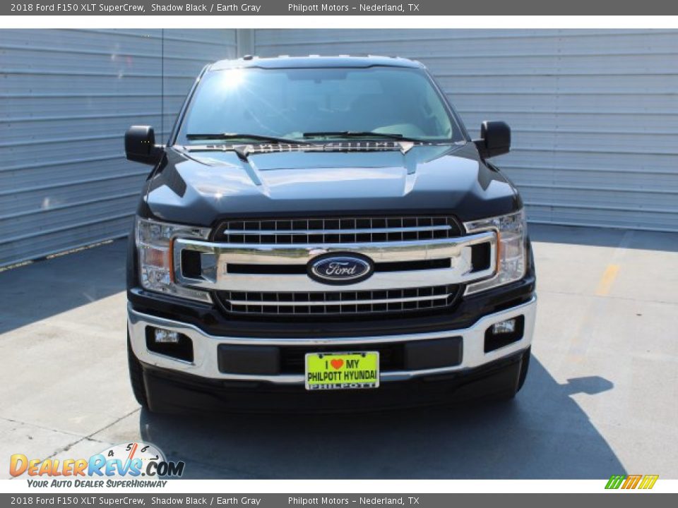 2018 Ford F150 XLT SuperCrew Shadow Black / Earth Gray Photo #3
