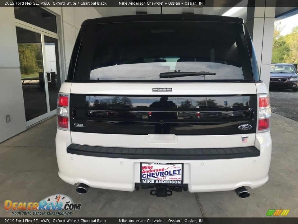 2019 Ford Flex SEL AWD Oxford White / Charcoal Black Photo #4