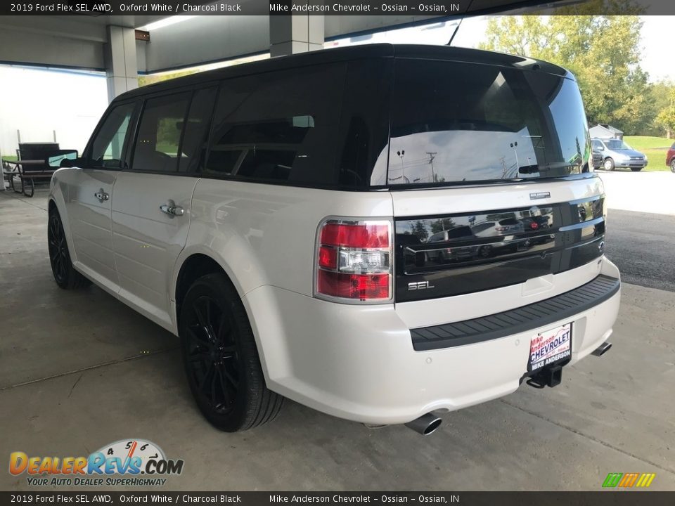 2019 Ford Flex SEL AWD Oxford White / Charcoal Black Photo #5
