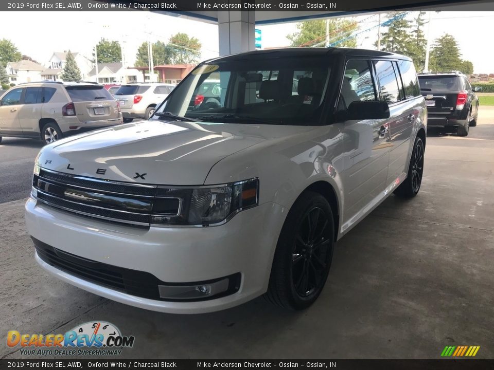 2019 Ford Flex SEL AWD Oxford White / Charcoal Black Photo #6
