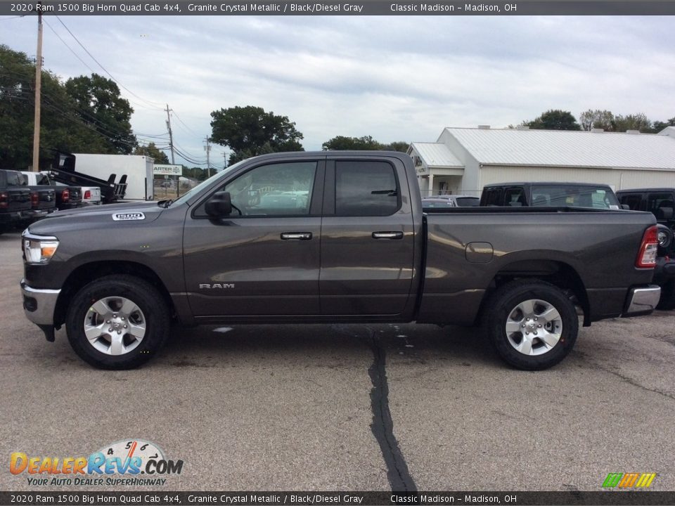 2020 Ram 1500 Big Horn Quad Cab 4x4 Granite Crystal Metallic / Black/Diesel Gray Photo #6