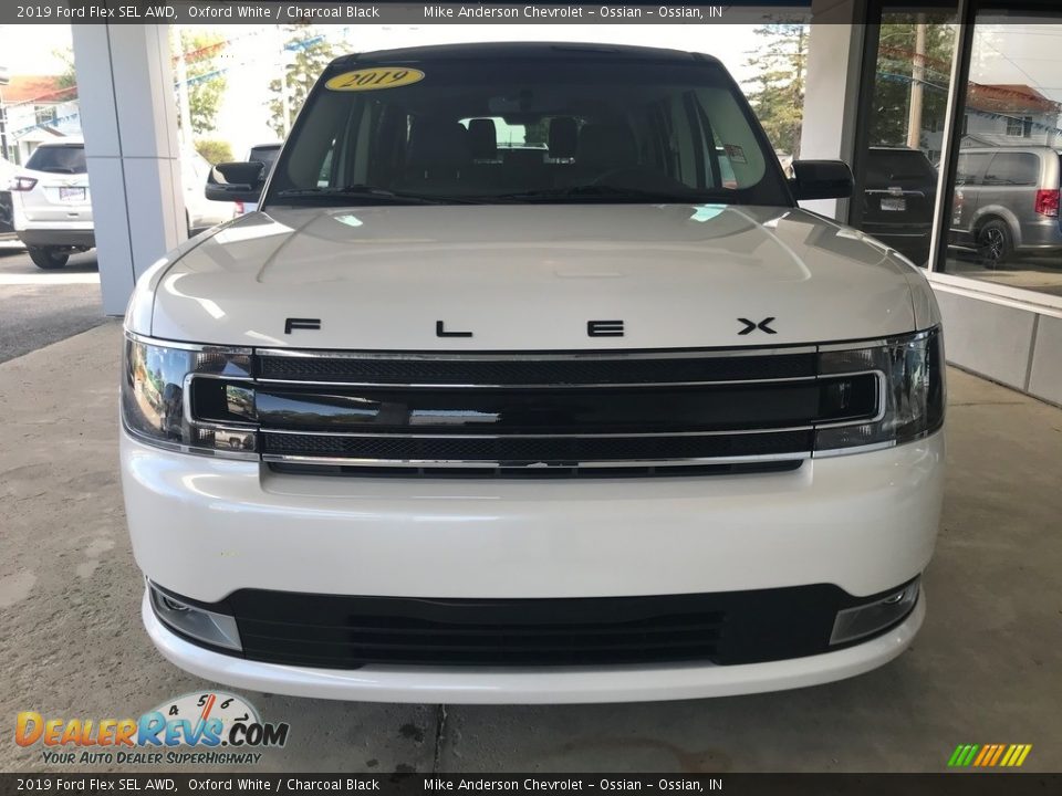 2019 Ford Flex SEL AWD Oxford White / Charcoal Black Photo #7