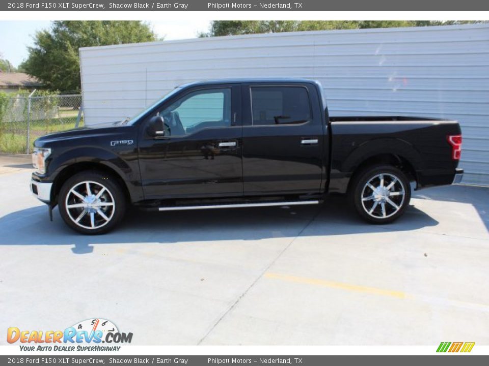 2018 Ford F150 XLT SuperCrew Shadow Black / Earth Gray Photo #6