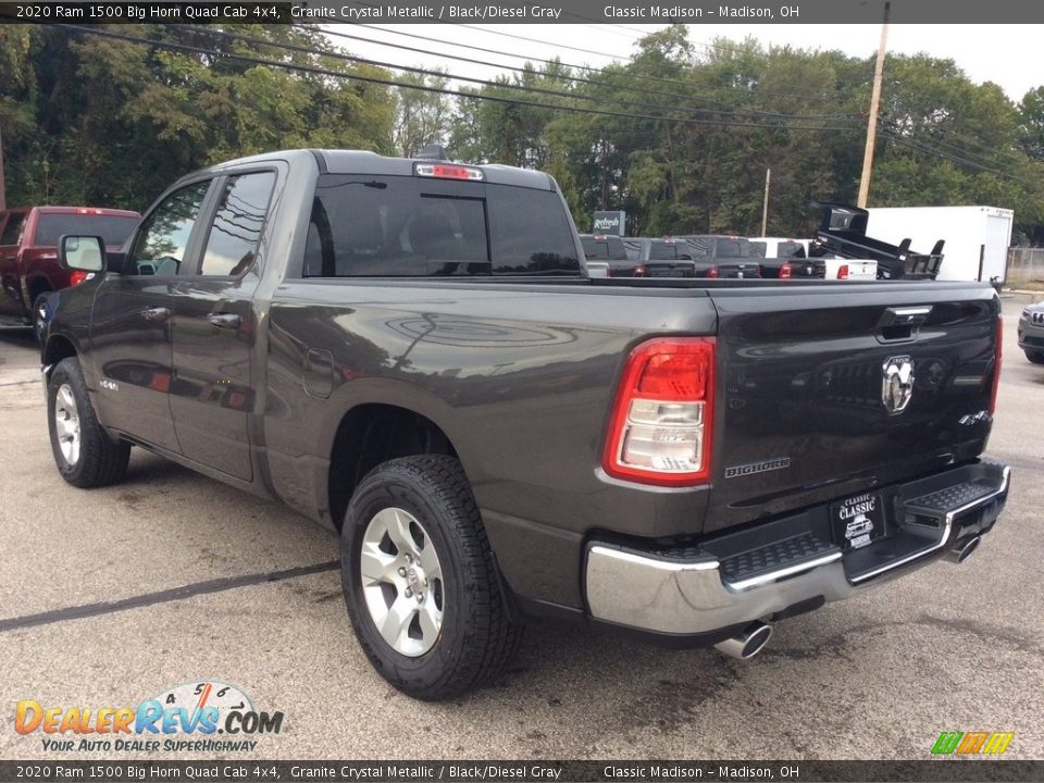 2020 Ram 1500 Big Horn Quad Cab 4x4 Granite Crystal Metallic / Black/Diesel Gray Photo #7