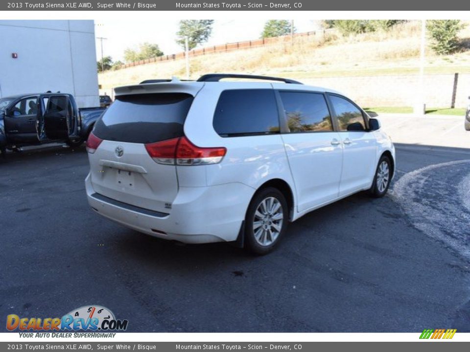 2013 Toyota Sienna XLE AWD Super White / Bisque Photo #6