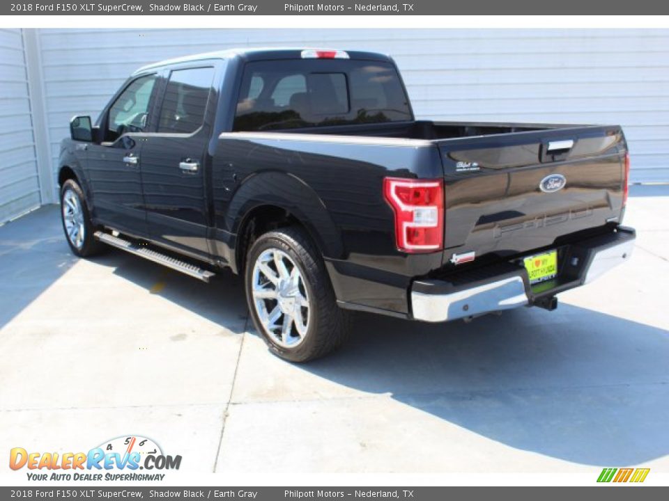 2018 Ford F150 XLT SuperCrew Shadow Black / Earth Gray Photo #7