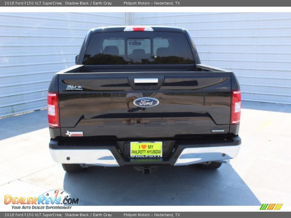 2018 Ford F150 XLT SuperCrew Shadow Black / Earth Gray Photo #8