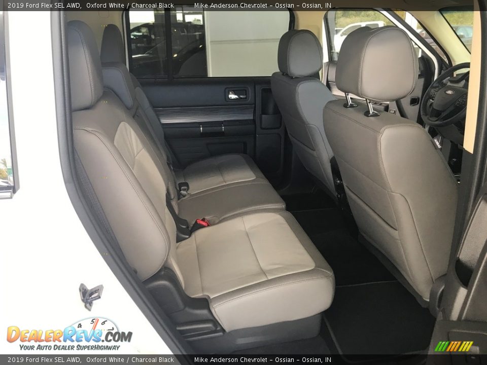 2019 Ford Flex SEL AWD Oxford White / Charcoal Black Photo #12