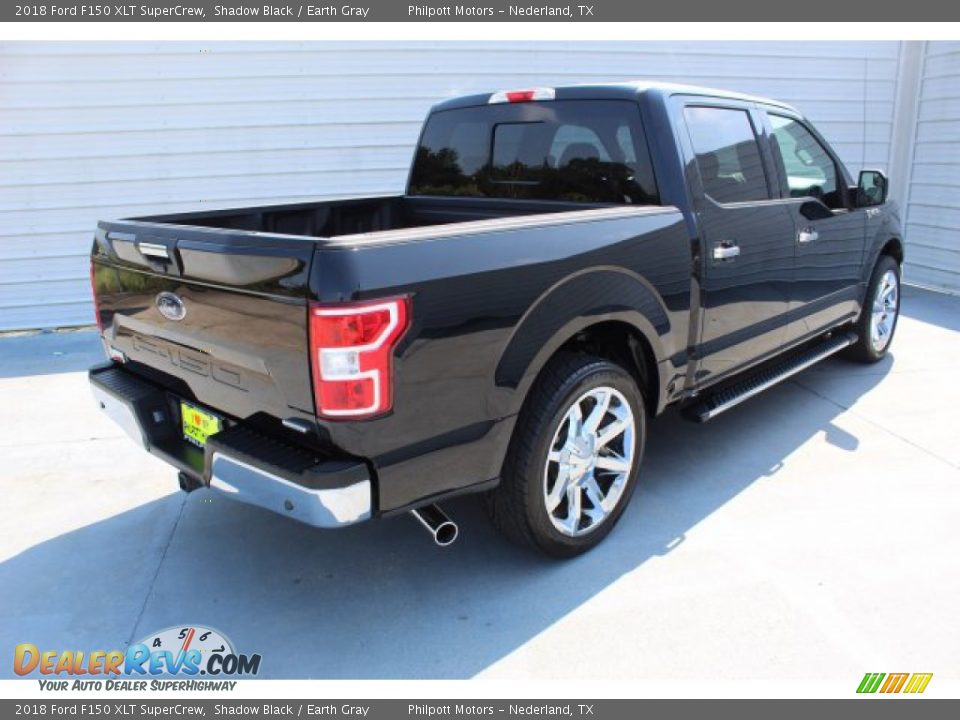 2018 Ford F150 XLT SuperCrew Shadow Black / Earth Gray Photo #9