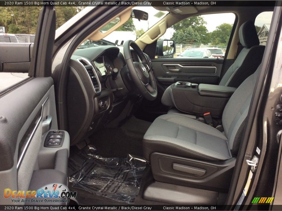 2020 Ram 1500 Big Horn Quad Cab 4x4 Granite Crystal Metallic / Black/Diesel Gray Photo #12
