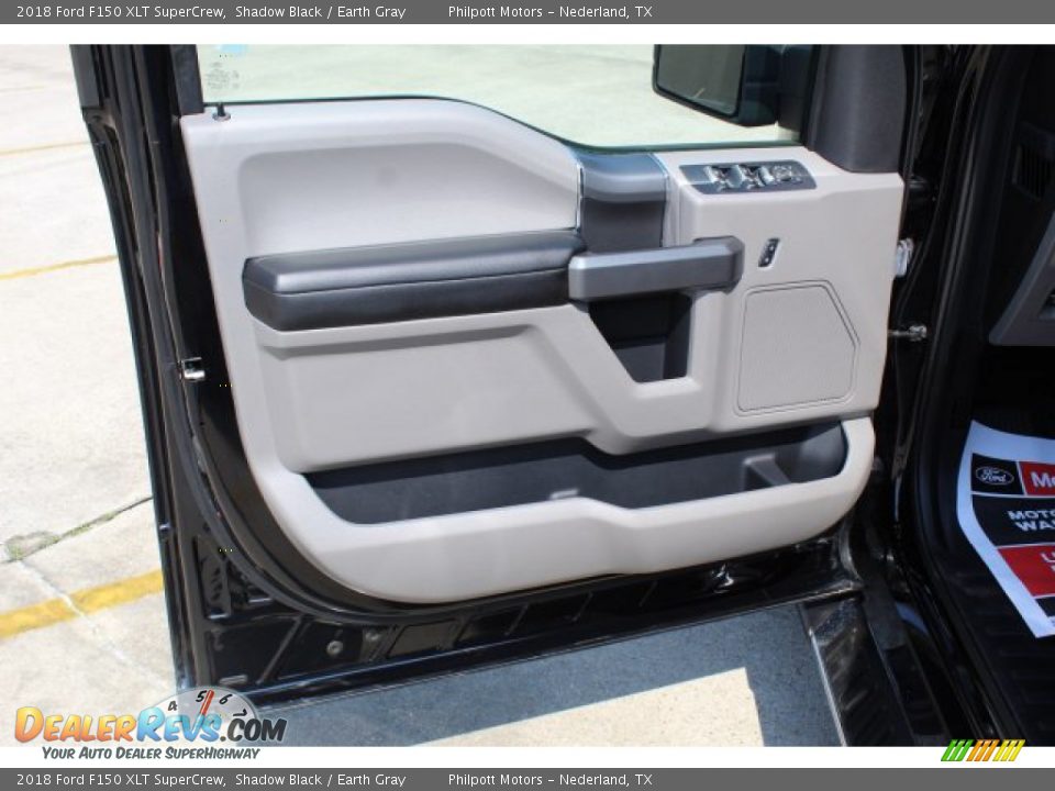 2018 Ford F150 XLT SuperCrew Shadow Black / Earth Gray Photo #10