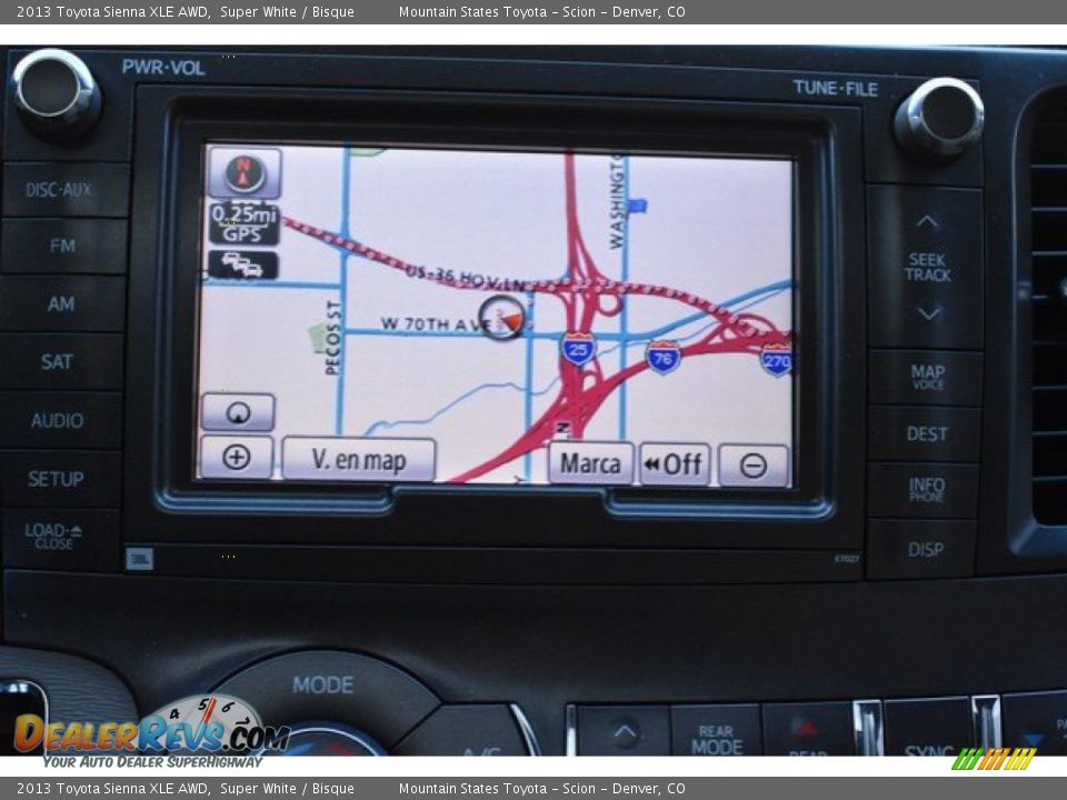 2013 Toyota Sienna XLE AWD Super White / Bisque Photo #11