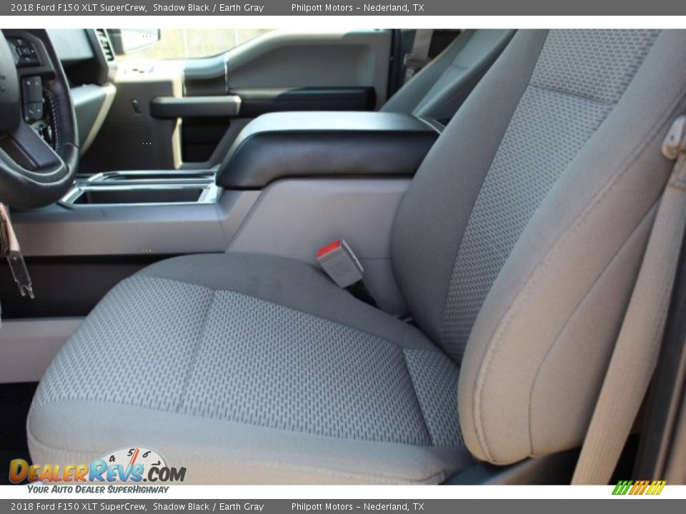 2018 Ford F150 XLT SuperCrew Shadow Black / Earth Gray Photo #11