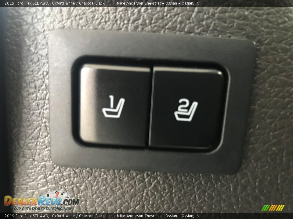 2019 Ford Flex SEL AWD Oxford White / Charcoal Black Photo #16