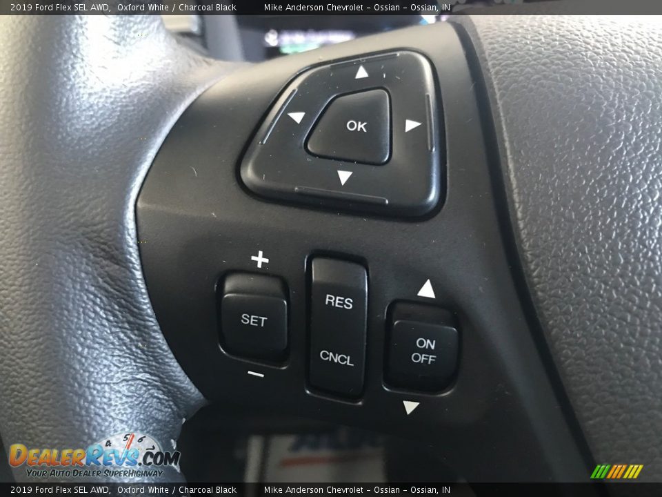 2019 Ford Flex SEL AWD Oxford White / Charcoal Black Photo #18