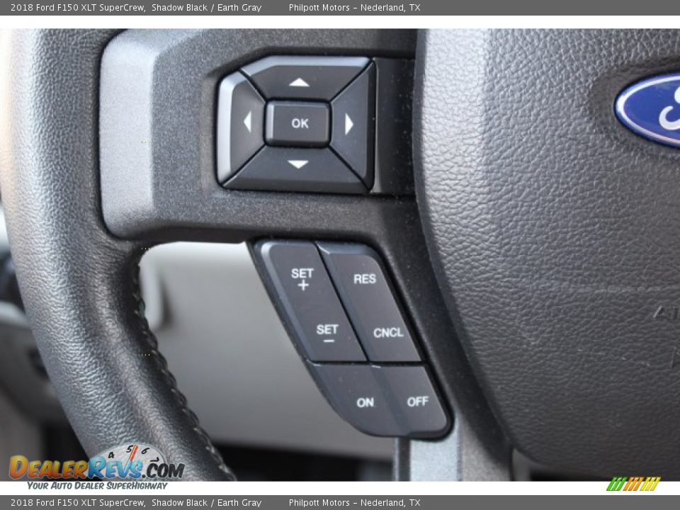 2018 Ford F150 XLT SuperCrew Shadow Black / Earth Gray Photo #13