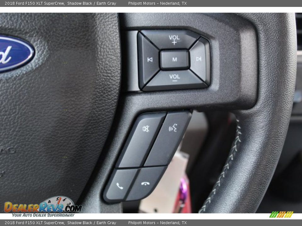 2018 Ford F150 XLT SuperCrew Shadow Black / Earth Gray Photo #14