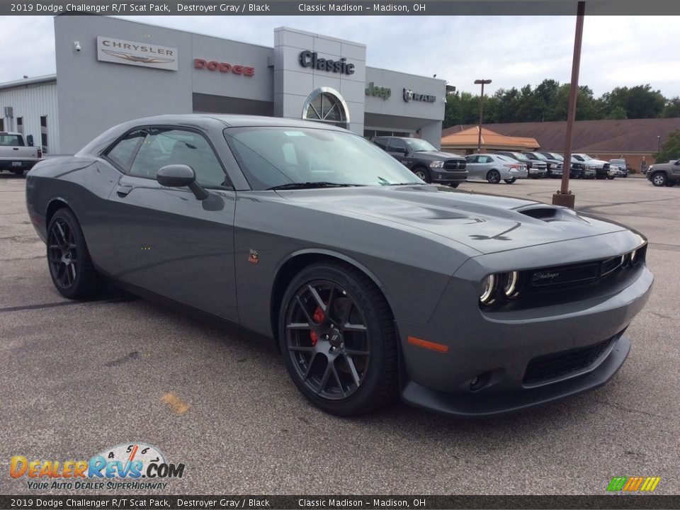 2019 Dodge Challenger R/T Scat Pack Destroyer Gray / Black Photo #1