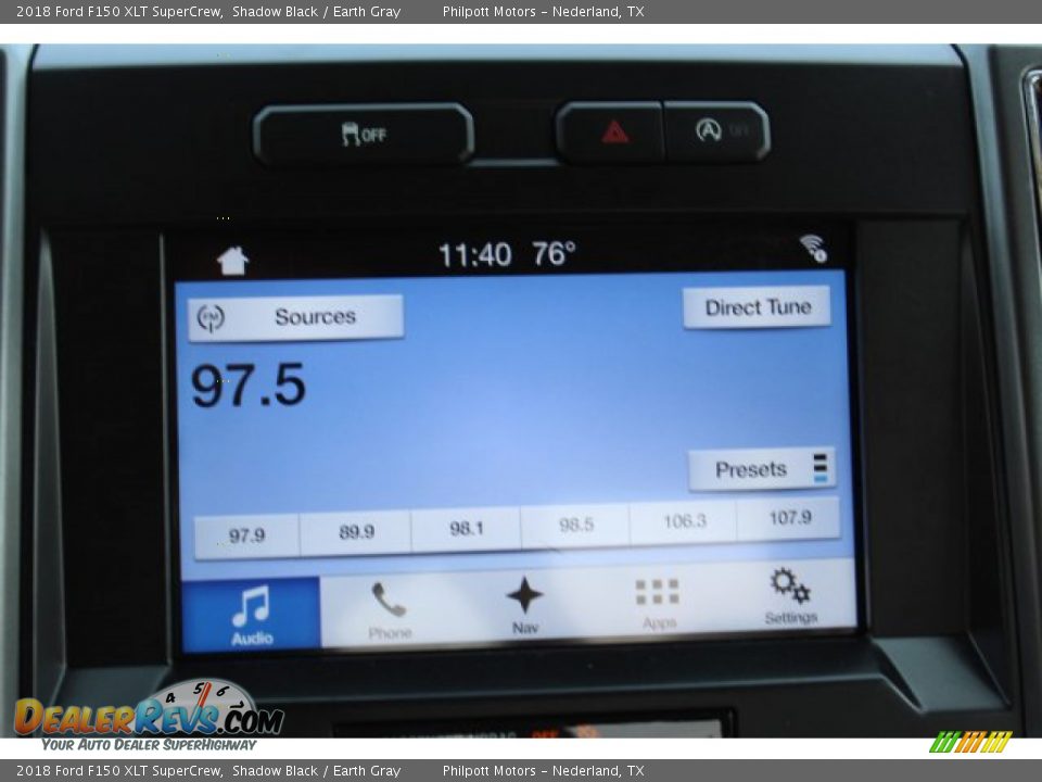 2018 Ford F150 XLT SuperCrew Shadow Black / Earth Gray Photo #17