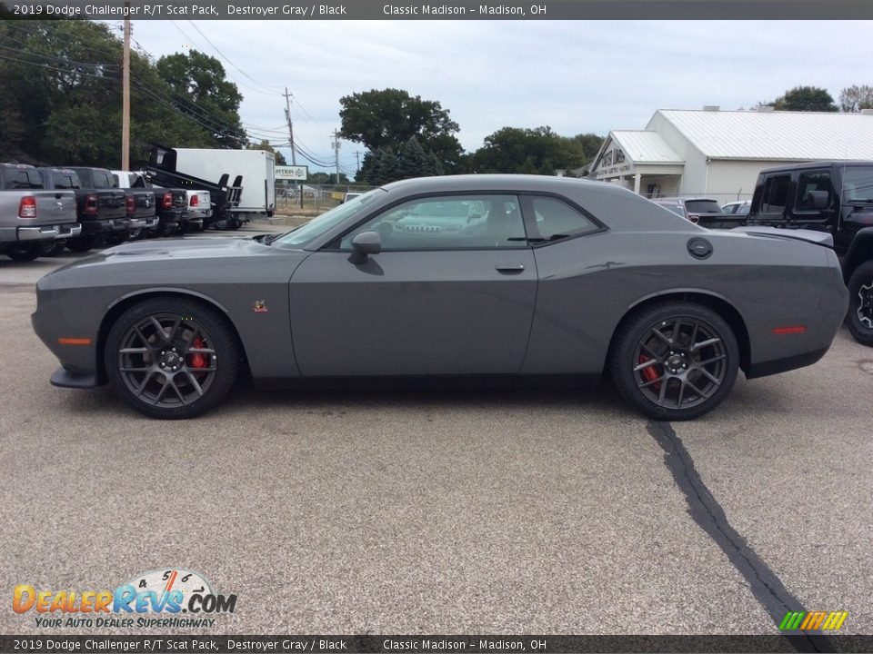 2019 Dodge Challenger R/T Scat Pack Destroyer Gray / Black Photo #6