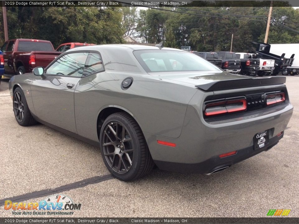 2019 Dodge Challenger R/T Scat Pack Destroyer Gray / Black Photo #7